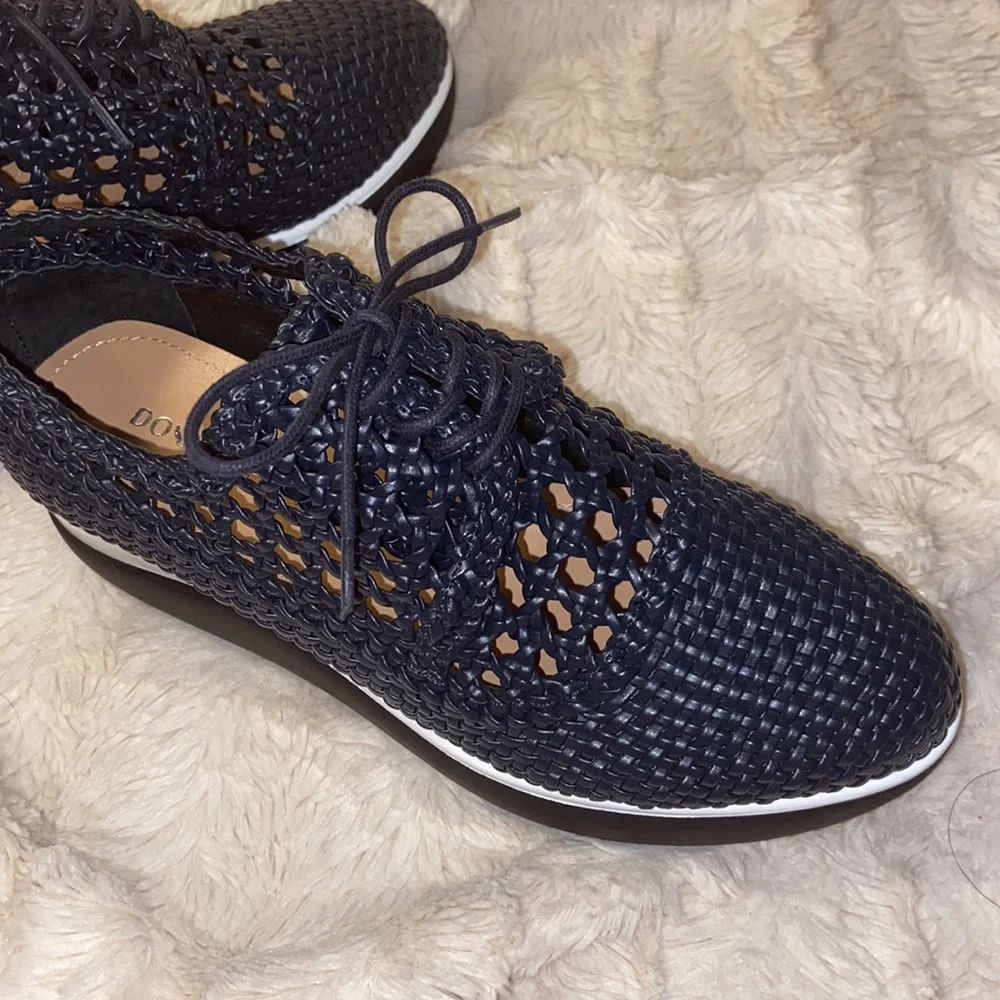 Donald Pliner Womens Lillo Woven Platform Sneakers Memory Foam